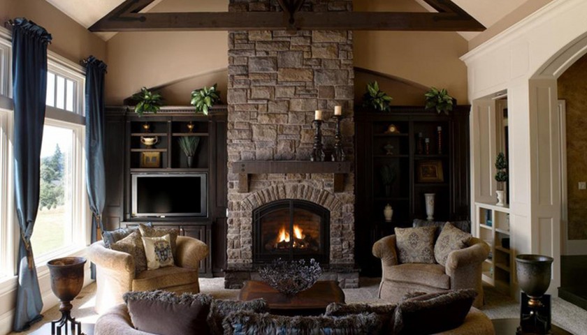 Affordable-design-ideas-living-room-fireplace - quinju.com